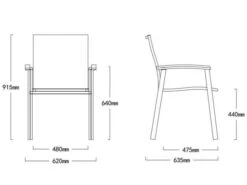 Edelstahl Stapelsessel Rhodium Teak Light-smoke 13 Edelstahl Stapelsessel Rhodium Teak Light-smoke -Gartenmöbel Verkäufe rhodium edelstahl stapelsessel technische zeichnung 627x627