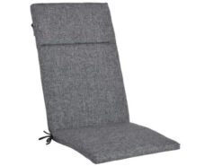 Hochlehnerauflage Sisal Grau 120x50cm