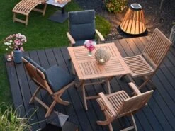 Sesselauflage Venice Niedrig Royal Black 97x46cm -Gartenmöbel Verkäufe sesselauflage venice niedrig royal black ambientebild 2 627x627