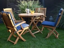 Sesselauflage Venice Niedrig Royal Blue 97x46cm -Gartenmöbel Verkäufe sesselauflage venice niedrig royal blue ambientebild 2 627x627