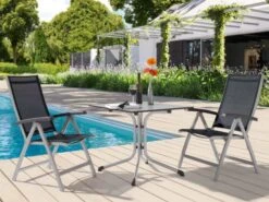 Boulevard Klapptisch Polytec HPL 80x80cm Graphit-anthrazit 9 Boulevard Klapptisch Polytec HPL 80x80cm Graphit-anthrazit -Gartenmöbel Verkäufe sieger puroplan klapptisch 80x80 ambientebild im garten 627x627