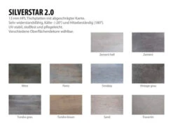 Doppel-Ausziehtisch Standard Alu Anthrazit 174-254x90cm -Gartenmöbel Verkäufe silverstar 2 0 dekor 2018 627x627 5