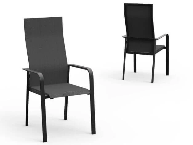 Breeze Stapelsessel Hoch Alu White Softex Shell 4 Breeze Stapelsessel Hoch Alu White Softex Shell – Bild 2