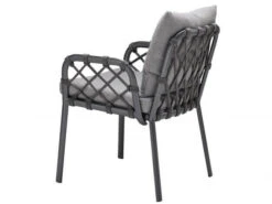 Caro Dining-Sessel Alu Anthracite String-Flex Anthracite -Gartenmöbel Verkäufe solpuri caro dining sessel anthracite rueckansicht 627x627