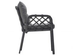 Caro Dining-Sessel Alu Anthracite String-Flex Anthracite -Gartenmöbel Verkäufe solpuri caro dining sessel anthracite seitenansicht 627x627