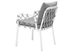 Caro Dining-Sessel Alu White String-Flex White Grey -Gartenmöbel Verkäufe solpuri caro dining sessel white rueckansicht 627x627
