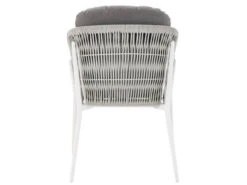 Cestino Dining Sessel Alu White Polster Bombay Anthracite -Gartenmöbel Verkäufe solpuri cestino dining sessel alu white string flex white grey rueckansicht 627x627