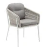 Cestino Dining Sessel Alu White Polster Bombay Anthracite -Gartenmöbel Verkäufe solpuri cestino dining sessel alu white string flex white grey 627x627