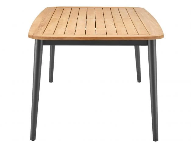 Charlie Alu Teak Dining Tisch 4 Charlie Alu Teak Dining Tisch – Bild 2