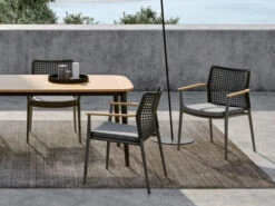 Charlie Alu Teak Dining Tisch 9 Charlie Alu Teak Dining Tisch -Gartenmöbel Verkäufe solpuri charlie gartentisch teakholz alu anthracite ambientebild 2 627x627
