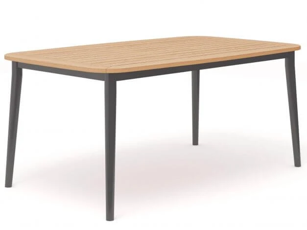 Charlie Alu Teak Dining Tisch 3 Charlie Alu Teak Dining Tisch