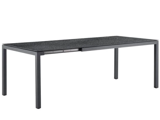 Classic Alu Ausziehtisch 160/220x100cm HPL Premium Steel Graphite 3 Classic Alu Ausziehtisch 160/220x100cm HPL Premium Steel Graphite