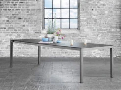 Classic Alu Ausziehtisch HPL -Gartenmöbel Verkäufe solpuri classic alu ausziehtisch anthracite ambientebild 627x627