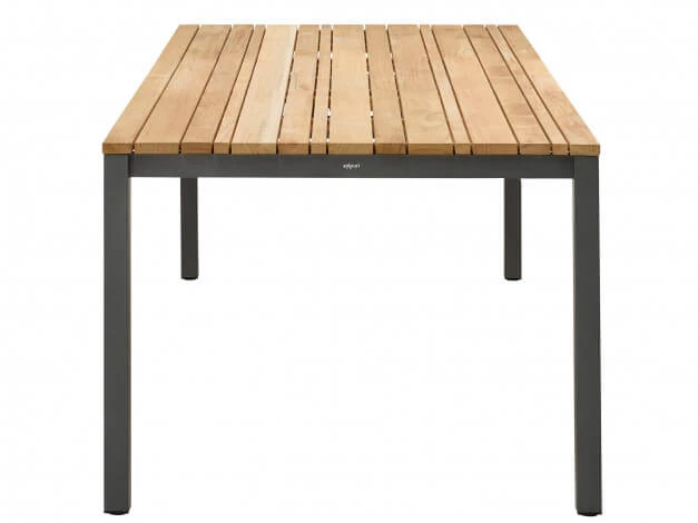 Dining Tisch Classic Alu Anthracite Teak 4 Dining Tisch Classic Alu Anthracite Teak – Bild 2