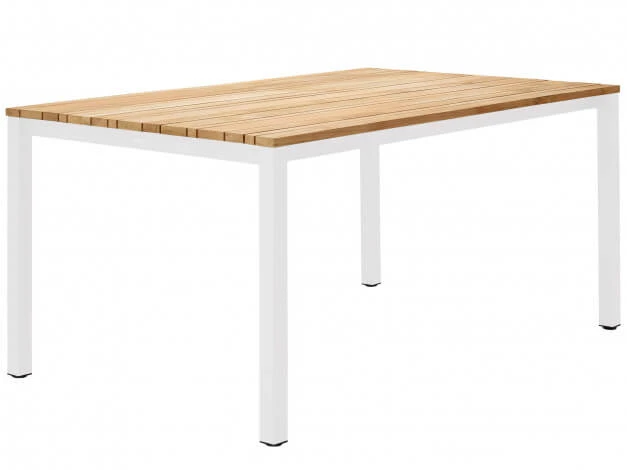 Dining Tisch Classic Alu White Teak 3 Dining Tisch Classic Alu White Teak