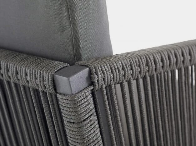 Club Dining-Sessel Anthracite Inkl. Polster 6 Club Dining-Sessel Anthracite Inkl. Polster – Bild 4