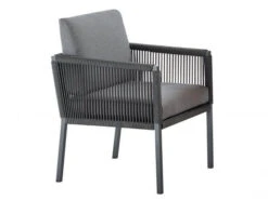 Club Dining-Sessel Anthracite Inkl. Polster