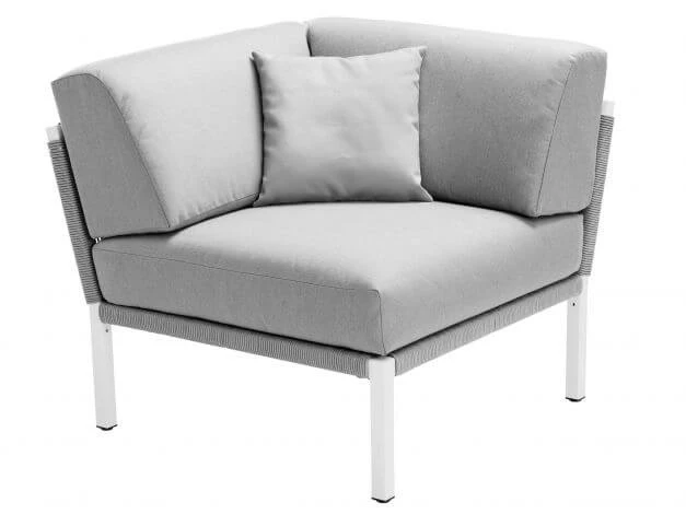 Club Lounge White Eck-Modul Inkl. Polster 3 Club Lounge White Eck-Modul Inkl. Polster