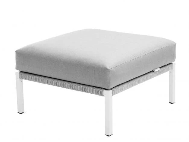 Club Lounge White Hocker Inkl. Polster 5 Club Lounge White Hocker Inkl. Polster – Bild 3