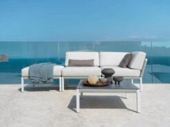 Club Lounge White Kaffeetisch Keramik 80x80cm -Gartenmöbel Verkäufe solpuri club lounge kaffeetisch white ambientebild 627x627