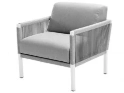 Club Lounge White Sessel Inkl. Polster