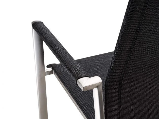 Dance Stapelsessel Edelstahl Softex Coal 6 Dance Stapelsessel Edelstahl Softex Coal – Bild 5