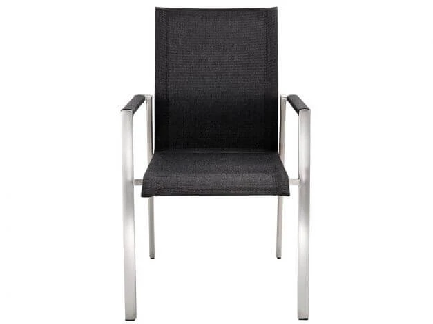 Dance Stapelsessel Edelstahl Softex Coal 4 Dance Stapelsessel Edelstahl Softex Coal – Bild 3
