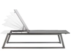 Liege Foxx Aluminium Anthracite Softex Coal Alu-Armlehne -Gartenmöbel Verkäufe solpuri foxx liege stapelbar alu anthracite softex coal alu armlehne seitenansicht 627x627