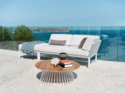 Grid Lounge- Und Beistelltisch Alu White Teak -Gartenmöbel Verkäufe solpuri grid alu white beistelltisch loungetisch ambientebild 4 627x627