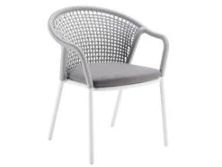 Jooy Stapelsessel String-Flex White Inkl. Sitz-Polster Anthracite