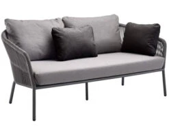 Loop Lounge 2-Sitzer Sofa Alu Anthracite String-Flex Anthracite