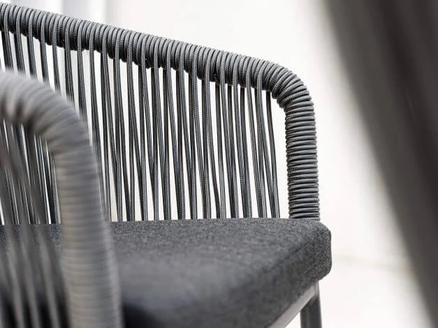 Loop Dining Sessel Alu Anthracite String-Flex Anthracite 5 Loop Dining Sessel Alu Anthracite String-Flex Anthracite – Bild 3