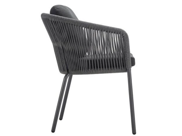 Loop Dining Sessel Alu Anthracite String-Flex Anthracite 4 Loop Dining Sessel Alu Anthracite String-Flex Anthracite – Bild 2