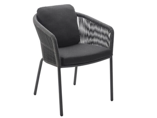 Loop Dining Sessel Alu Anthracite String-Flex Anthracite 3 Loop Dining Sessel Alu Anthracite String-Flex Anthracite