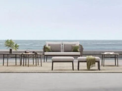 Loop Lounge Hocker Alu Anthracite -Gartenmöbel Verkäufe solpuri loop lounge hocker anthracite ambientebild 627x627