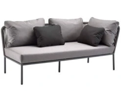 Loop Lounge Recamiere Links Alu Anthracite String-Flex Anthracite