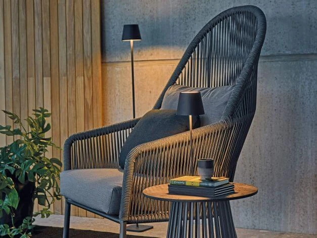 Loop Set 2-teilig Lounge Sessel Hochlehner & Hocker Anthracite 7 Loop Set 2-teilig Lounge Sessel Hochlehner & Hocker Anthracite – Bild 5