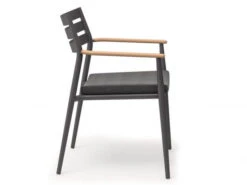 Pia Stapelsessel Alu Anthracite Mit Teak-Armlehne Inkl. Sitzpolster 8 Pia Stapelsessel Alu Anthracite Mit Teak-Armlehne Inkl. Sitzpolster -Gartenmöbel Verkäufe solpuri pia stapelsessel alu anthracite teak armlehne seitenansicht 627x627