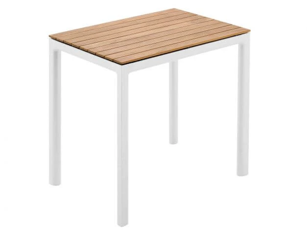 Soft Dining Tisch Alu White Teak 3 Soft Dining Tisch Alu White Teak