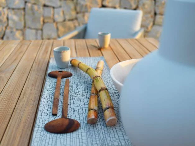 Soft Dining Tisch Alu White Teak 8 Soft Dining Tisch Alu White Teak – Bild 6