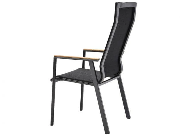 Soul Stapelsessel Hoch Anthracite Mit Teak-Armlehne 6 Soul Stapelsessel Hoch Anthracite Mit Teak-Armlehne – Bild 4