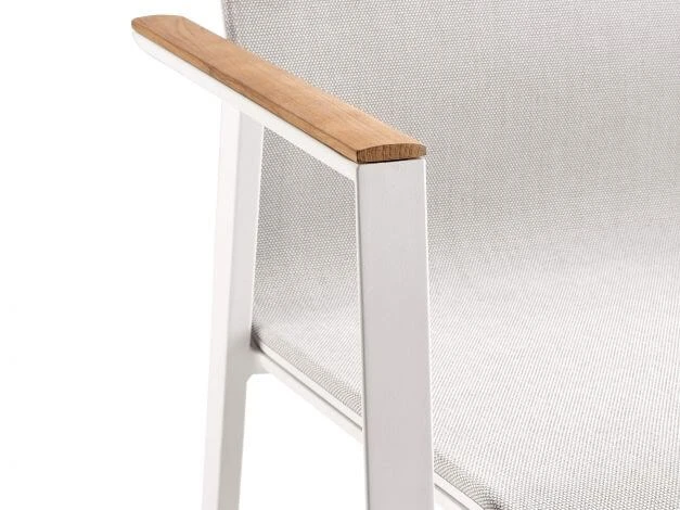 Soul Stapelsessel Hoch White Mit Teak-Armlehne 8 Soul Stapelsessel Hoch White Mit Teak-Armlehne – Bild 6