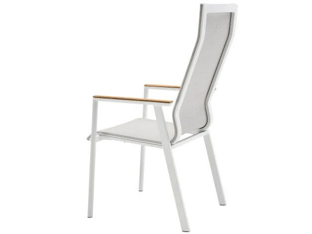 Soul Stapelsessel Hoch White Mit Teak-Armlehne 6 Soul Stapelsessel Hoch White Mit Teak-Armlehne – Bild 4