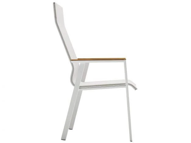 Soul Stapelsessel Hoch White Mit Teak-Armlehne 5 Soul Stapelsessel Hoch White Mit Teak-Armlehne – Bild 3