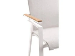 Soul Verstellsessel Hoch White Mit Teak-Armlehne -Gartenmöbel Verkäufe solpuri soul verstellsessel hoch white teak detailbild 2 627x627
