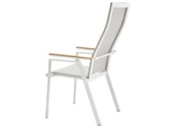 Soul Verstellsessel Hoch White Mit Teak-Armlehne -Gartenmöbel Verkäufe solpuri soul verstellsessel hoch white teak rueckansicht 627x627