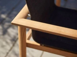 Safari Stapelsessel Teak Softex Coal -Gartenmöbel Verkäufe solpuri stapelsessel safari detailbild ambiente 627x627