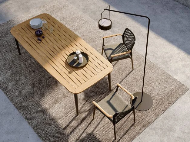 Vera Stapelsessel Anthracite Mit Teak-Armlehne Inkl. Kissen 5 Vera Stapelsessel Anthracite Mit Teak-Armlehne Inkl. Kissen – Bild 3