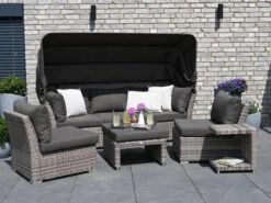Loungeset Modulare Lounge Insel Daydream -Gartenmöbel Verkäufe sonneninsel polyrattan loungeinsel lounge daydream ambientebild 4 627x627