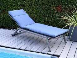 Sonnenliegen Auflage Venice Royal Blue 200x57cm -Gartenmöbel Verkäufe sonnenliegen auflage venice royal blue ambientebild 2 627x627